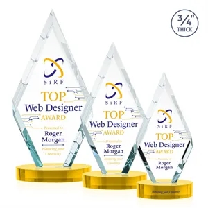 Richmond VividPrint™ Award on Alberton Base - Gold | https://www.bestnamebadges.com