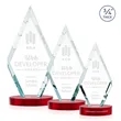 Richmond Award on Alberton Base - Red | https://www.bestnamebadges.com