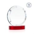 Gibralter Award on Alberton Base - Red | https://www.bestnamebadges.com