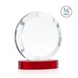 Gibralter Award on Alberton Base - Red | https://www.bestnamebadges.com