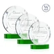 Gibralter Award on Alberton Base - Green | https://www.bestnamebadges.com