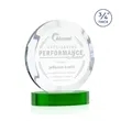 Gibralter Award on Alberton Base - Green | https://www.bestnamebadges.com
