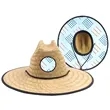 Sun Straw Hat with Custom Patch | https://www.bestnamebadges.com