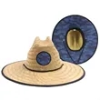 Sun Straw Hat with Custom Patch | https://www.bestnamebadges.com