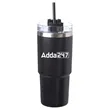 23 oz Matte Finish Travel Mugs with Straw | https://www.bestnamebadges.com