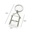 Metal House Keychain with Bottle Opener | https://www.bestnamebadges.com