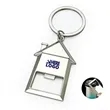 Metal House Keychain with Bottle Opener | https://www.bestnamebadges.com