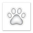 Paw Print Punch Out Picture Frame Magnet | https://www.bestnamebadges.com