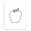 Apple Punch Out Picture Frame Magnet | https://www.bestnamebadges.com