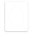 Oval Punch Out Picture Frame Magnet | https://www.bestnamebadges.com