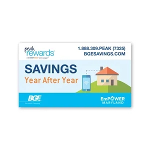 Go Green Business Card Magnet | https://www.bestnamebadges.com