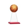 Edenwood Basketball Award - Red | https://www.bestnamebadges.com