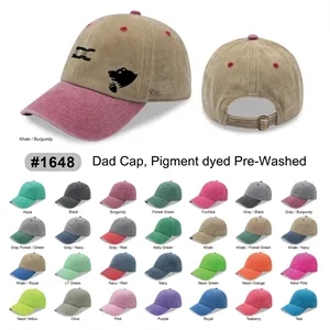 6 Panels Golf Hat Pre-Washed Relaxed Pigment Dyed Dad Ca