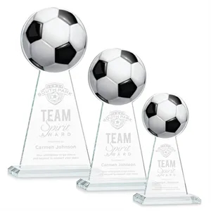 Edenwood Soccer Award - Clear | https://www.bestnamebadges.com