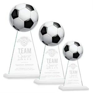 Edenwood Soccer Award - White | https://www.bestnamebadges.com