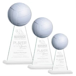 Edenwood Volleyball Award - White | https://www.bestnamebadges.com