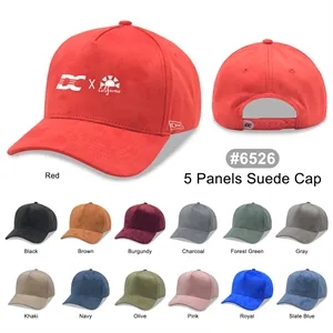 5 Panels high profile Suede Cap