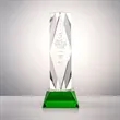 President Award on Base - Green | https://www.bestnamebadges.com