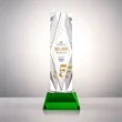 President VividPrint™ Award on Base - Green | https://www.bestnamebadges.com