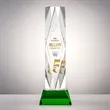 President VividPrint™ Award on Base - Green | https://www.bestnamebadges.com