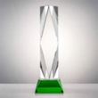 President VividPrint™ Award on Base - Green | https://www.bestnamebadges.com