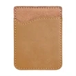 Light Brown Leatherette Phone Wallet | https://www.bestnamebadges.com