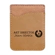Light Brown Leatherette Phone Wallet | https://www.bestnamebadges.com