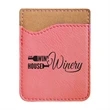 Pink Leatherette Phone Wallet | https://www.bestnamebadges.com