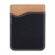 Black & Silver Leatherette Phone Wallet | https://www.bestnamebadges.com