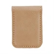 Light Brown Leatherette Money Clip | https://www.bestnamebadges.com