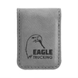 Gray Leatherette Money Clip | https://www.bestnamebadges.com