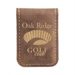 Rustic & Gold Leatherette Money Clip | https://www.bestnamebadges.com