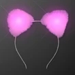 Soft Cat Ears Light Up Headbands | https://www.bestnamebadges.com