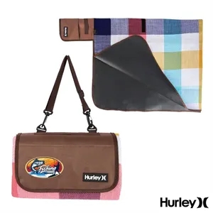 Hurley® Water Resistant Outdoor Packable Mat | https://www.bestnamebadges.com