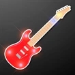Red Guitar Flashing LED Light Pin | https://www.bestnamebadges.com