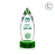 Fortier VividPrint™ Award on Base - Green | https://www.bestnamebadges.com
