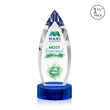 Fortier VividPrint™ Award on Base - Blue | https://www.bestnamebadges.com