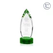 Fortier Award on Base - Green | https://www.bestnamebadges.com