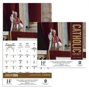 Good Value™ Catholic Spirit - Stapled Calendar | https://www.bestnamebadges.com