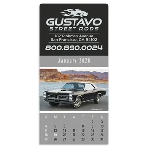 Triumph® Calendars Press-N-Stick Cruisin' Cars Calendar | https://www.bestnamebadges.com