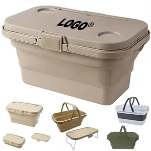 18L Collapsible Outdoor Camping Portable Picnic Basket