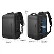 55L Business Large Capacity Expanded Travel USB Backpack | https://www.bestnamebadges.com