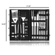 Durable 26 Piece Stainless Steel BBQ Grill Tool Set In Case | https://www.bestnamebadges.com