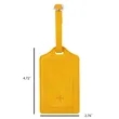 PU Leather Privacy Luggage Tag Identity Security Protection | https://www.bestnamebadges.com