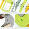 PU Leather Privacy Luggage Tag Identity Security Protection | https://www.bestnamebadges.com