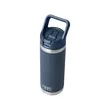 YETI® Rambler® 18 oz Water Bottle with Color-Matched Str... | https://www.bestnamebadges.com