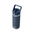 YETI® Rambler® 18 oz Water Bottle with Color-Matched Str... | https://www.bestnamebadges.com