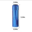 Mini Strong Light Aluminum Alloy Waterproof Flashlight | https://www.bestnamebadges.com