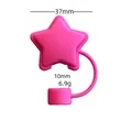 Star Silicone Straw Topper | https://www.bestnamebadges.com