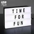6" x 4" Mini Cinema Marquee USB LED Lightbox | https://www.bestnamebadges.com